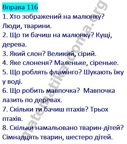 Вправа 116 гдз українська мова 2 клас Захарійчук М. Д. 2019
