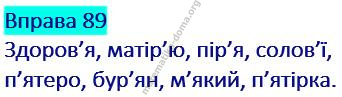 Вправа 89 гдз українська мова 2 клас Захарійчук М. Д. 2019
