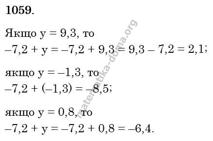 Вправа 1059 гдз 6 клас математика Істер