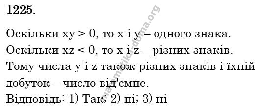 Вправа 1225 гдз 6 клас математика Істер