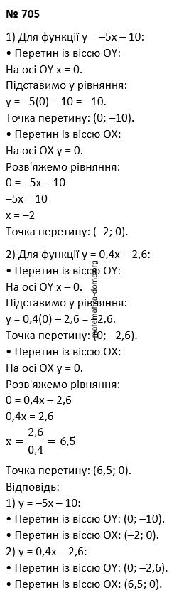 Вправа 705 гдз 7 клас алгебра Тарасенкова Акуленко Данько
