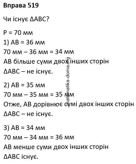 Вправа 519 гдз 7 клас геометрія Бурда Тарасенкова