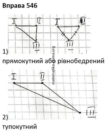 Вправа 546 гдз 7 клас геометрія Бурда Тарасенкова