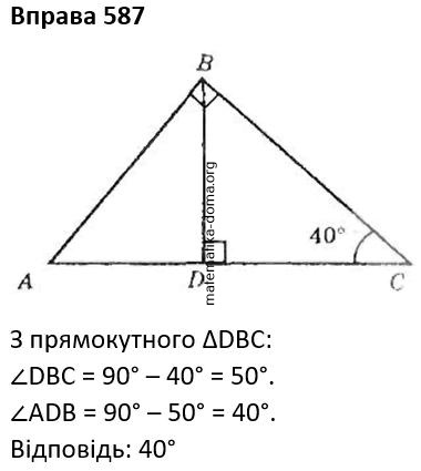 Вправа 587 гдз 7 клас геометрія Бурда Тарасенкова