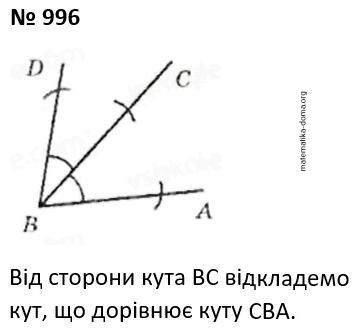 Вправа 996 гдз 7 клас геометрія Бурда Тарасенкова