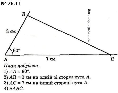 Вправа 26.11 гдз 7 клас математика Істер