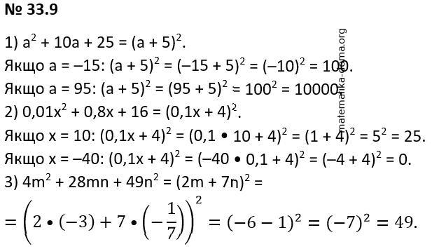 Вправа 33.9 гдз 7 клас математика Істер