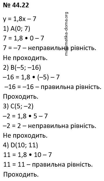 Вправа 44.22 гдз 7 клас математика Істер