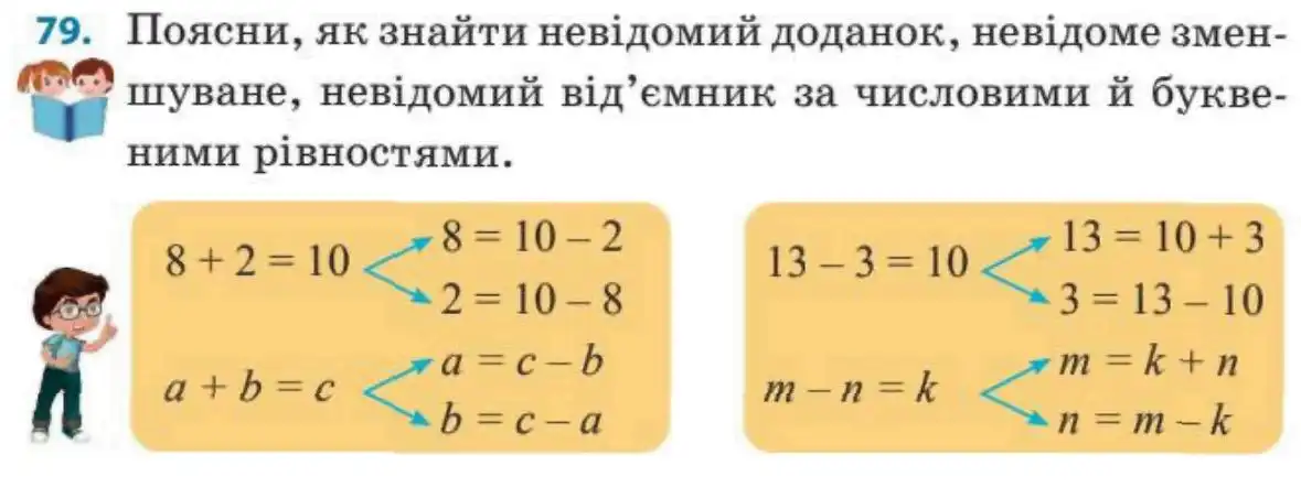 Зображення умови задачі номер 79 з підручника Математика 3 клас Заїка
