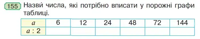 Зображення умови задачі номер 155 з підручника Математика 4 клас Гісь