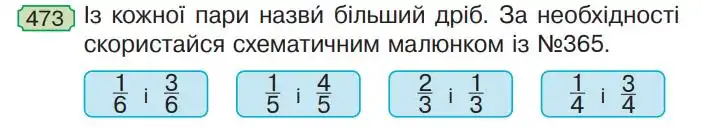 Зображення умови задачі номер 473 з підручника Математика 4 клас Гісь