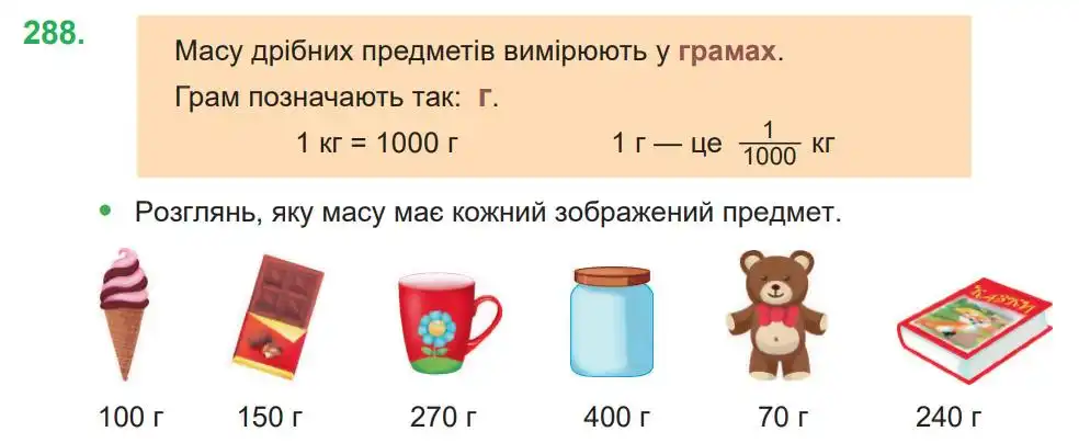 Зображення умови задачі номер 288 з підручника Математика 4 клас Козак