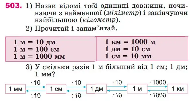 Зображення умови задачі номер 503 з підручника Математика 4 клас Лишенко