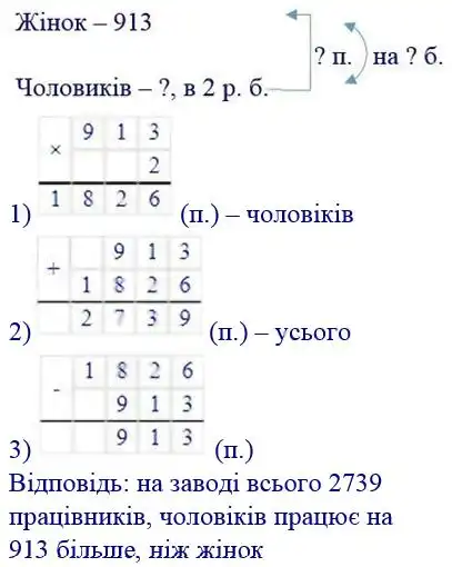 Зображення розв'язку задачі номер 212 з ГДЗ Математика 4 клас Оляницька