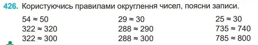 Зображення умови задачі номер 426 з підручника Математика 4 клас Заїка