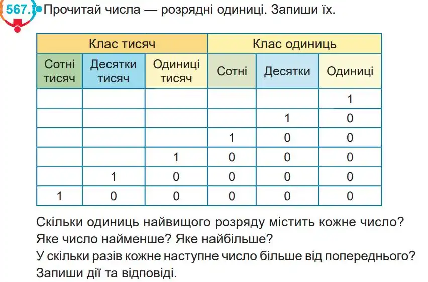 Зображення умови задачі номер 567 з підручника Математика 4 клас Заїка