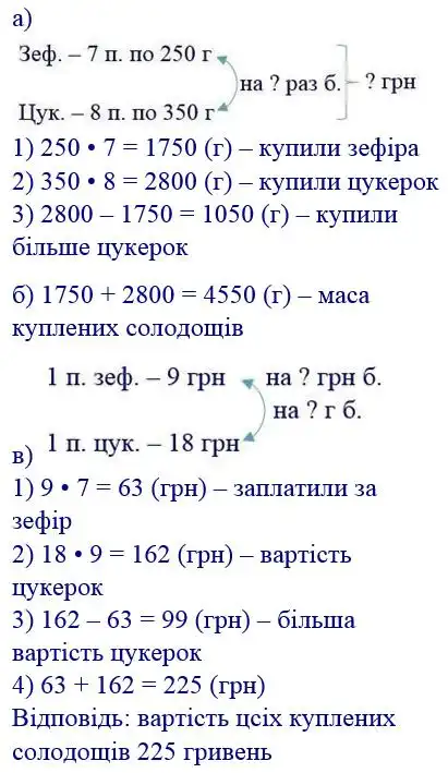Зображення розв'язку задачі номер 228 з ГДЗ Математика 4 клас Заїка