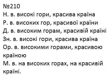 Зображення розв'язку вправи номер 210 з ГДЗ Українська Мова 4 клас Кравцова