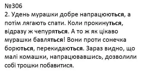 Зображення розв'язку вправи номер 306 з ГДЗ Українська Мова 4 клас Кравцова