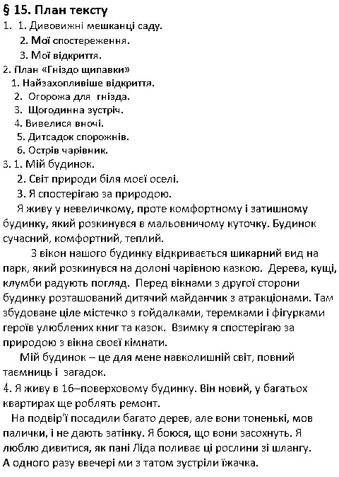 Зображення розв'язку сторінки 15 з ГДЗ Українська Мова 4 клас Остапенко