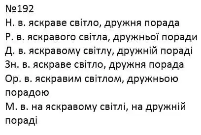 Зображення розв'язку вправи номер 192 з ГДЗ Українська Мова 4 клас Сапун