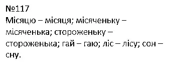 Зображення розв'язку вправи номер 117 з ГДЗ Українська Мова 4 клас Варзацька