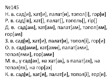 Зображення розв'язку вправи номер 145 з ГДЗ Українська Мова 4 клас Варзацька