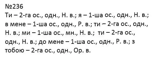 Зображення розв'язку вправи номер 236 з ГДЗ Українська Мова 4 клас Захарійчук