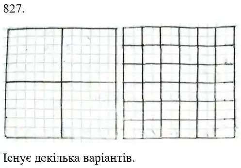 Зображення розв'язку задачі номер 827 з ГДЗ Математика 5 клас Беденко
