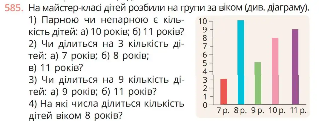 умова задачі № 585