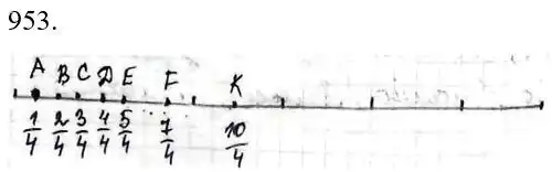 Зображення розв'язку задачі номер 953 з ГДЗ Математика 5 клас Бевз