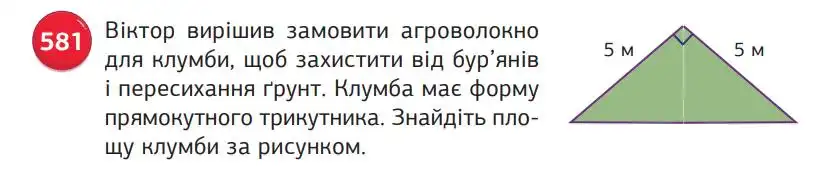 умова задачі № 581