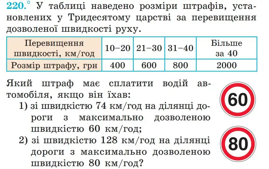 умова задачі № 220