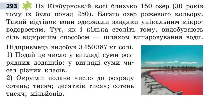 Зображення умови задачі номер 293 з підручника Математика 5 клас Скворцова