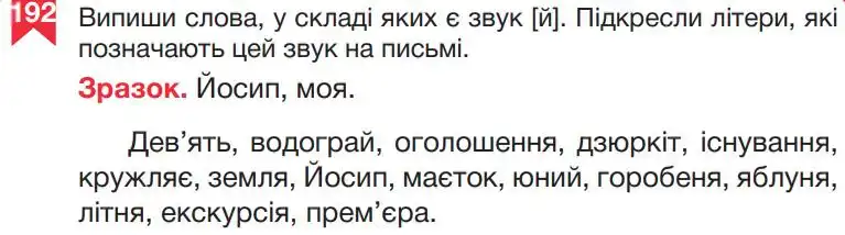 Зображення умови вправи номер 192 з підручника Українська Мова 5 клас Гапон