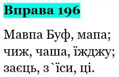 Зображення розв'язку вправи номер 196 з ГДЗ Українська Мова 5 клас Літвінова
