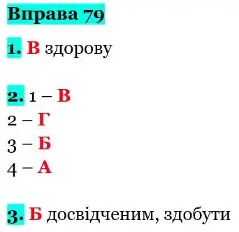 Зображення розв'язку вправи номер 79 з ГДЗ Українська Мова 5 клас Літвінова
