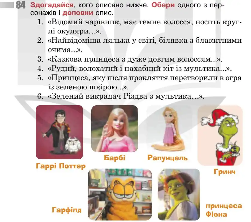 Зображення умови вправи номер 84 з підручника Українська Мова 5 клас Онатій