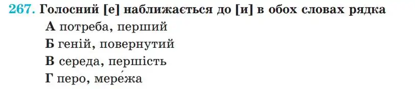 Зображення умови вправи номер 267 з підручника Українська Мова 5 клас Панчук