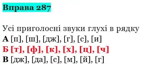 Зображення розв'язку вправи номер 287 з ГДЗ Українська Мова 5 клас Панчук