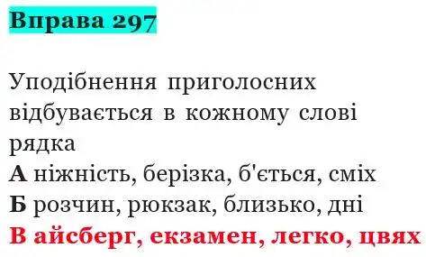 Зображення розв'язку вправи номер 297 з ГДЗ Українська Мова 5 клас Панчук