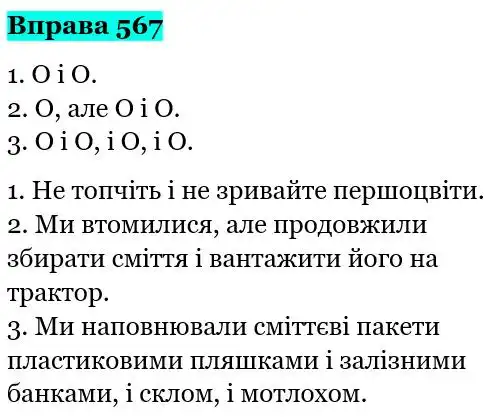 Зображення розв'язку вправи номер 567 з ГДЗ Українська Мова 5 клас Панчук