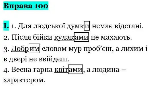 Зображення розв'язку вправи номер 100 з ГДЗ Українська Мова 5 клас Заболотний
