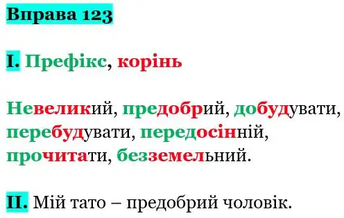 Зображення розв'язку вправи номер 123 з ГДЗ Українська Мова 5 клас Заболотний