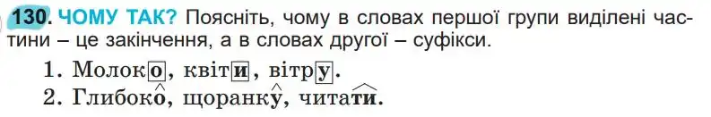 Зображення умови вправи номер 130 з підручника Українська Мова 5 клас Заболотний