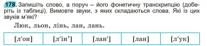 Зображення умови вправи номер 178 з підручника Українська Мова 5 клас Заболотний