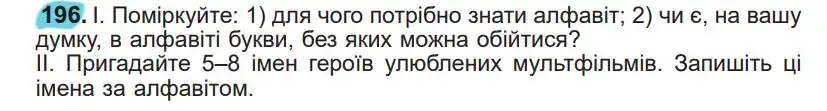 Зображення умови вправи номер 196 з підручника Українська Мова 5 клас Заболотний