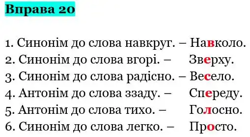 Зображення розв'язку вправи номер 20 з ГДЗ Українська Мова 5 клас Заболотний
