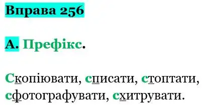 Зображення розв'язку вправи номер 256 з ГДЗ Українська Мова 5 клас Заболотний