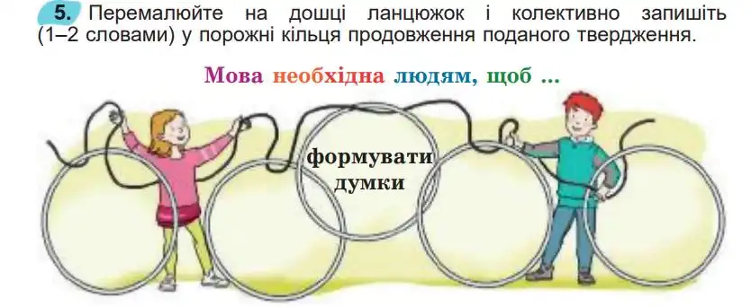 Зображення умови вправи номер 5 з підручника Українська Мова 5 клас Заболотний
